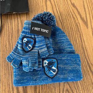 Harry Potter Blue Kids Beanie and Gloves Set